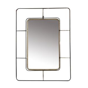 Espejo de hierro en color oro