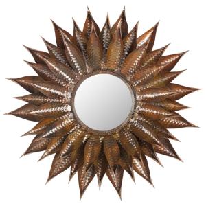 Espejo de hierro/vidrio/madera, oro