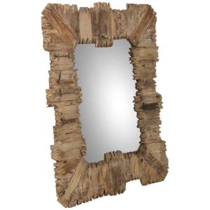 Espejo de madera 91x109x03,5h cm