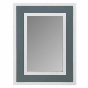 Espejo de madera blanco y gris 60x3x80h cm