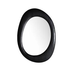 Espejo de madera de abeto en color negro   de 64x2x90cm