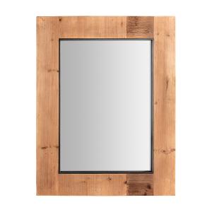 Espejo, de madera de abeto, en color negro, de 68x4x88cm