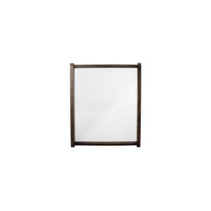 Espejo de madera de mango marrón 49x83