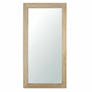 Espejo de madera de mango marrón claro 90 x 180