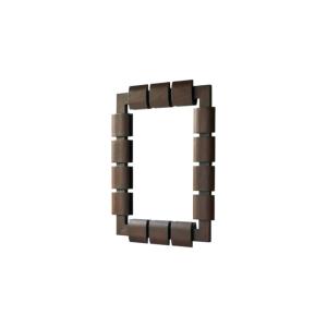 Espejo de madera de mindi de 100 cm x 80 cm