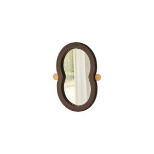 Espejo de madera de mindi de 60 cm x 40 cm