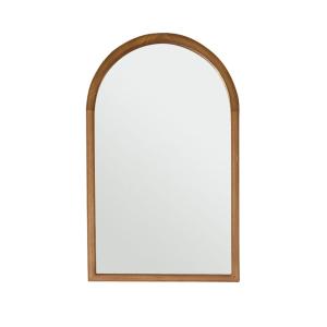 Espejo de madera de teca maciza de 80 cm