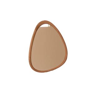 Espejo de madera de teca maciza de 90 cm