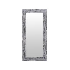 Espejo de madera decapado gris de 60x80cm