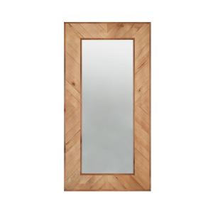 Espejo de madera maciza en tono envejecido de 163x84cm