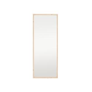 Espejo de madera maciza tono natural de 160x60cm
