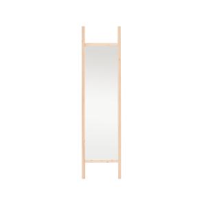 Espejo de madera maciza tono natural de 45x180cm
