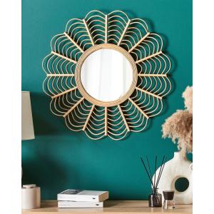 Espejo de madera marrón 60x60