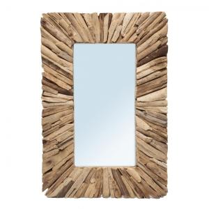 Espejo de madera natural 60x40