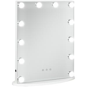 Espejo de maquillaje color blanco 41.5 x 13.5 x 51 cm