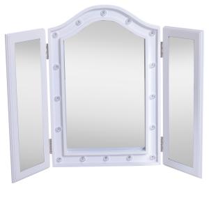 Espejo de maquillaje con luz led 73x53,5x4,5cm blanco
