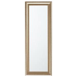 Espejo de material sintético dorado 141x51