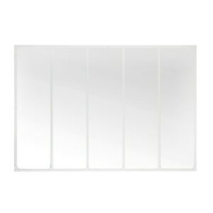Espejo de metal blanco 123x180