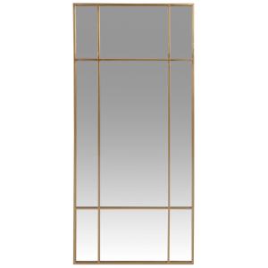 Espejo de metal dorado 50x110