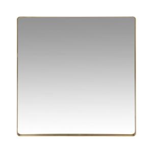 Espejo de metal dorado 70x70