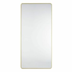 Espejo de metal dorado 81x171