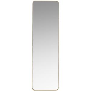 Espejo de metal dorado mate 39x129