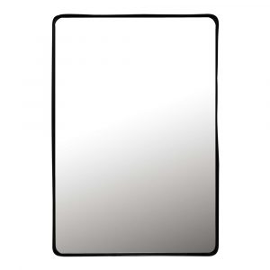 Espejo de metal negro 75x110
