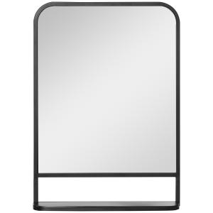Espejo de pared 50x10.2x70 cm negro
