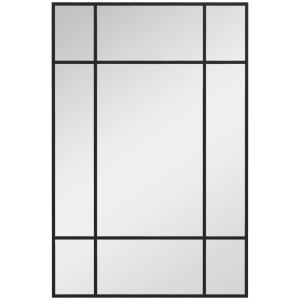 Espejo de pared 90x2x60 cm negro