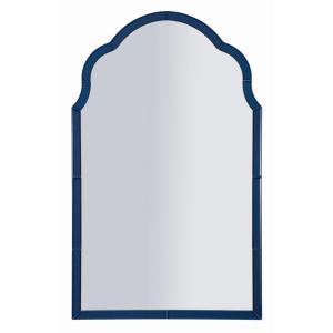 Espejo de pared con marco de cristal azul 62x1x100 cm
