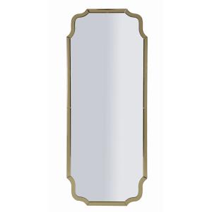 Espejo de pared con marco de cristal dorado 60x2x150 cm