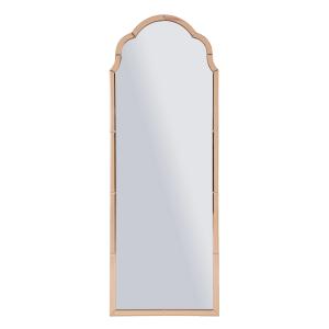 Espejo de pared con marco de cristal rosa 55x2x150 cm