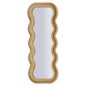 Espejo de pared con marco de terciopelo dorado cm 60x6x160