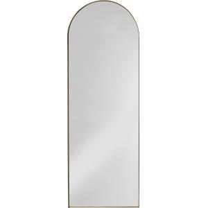 Espejo de pared de acero latonado oro 165x55cm