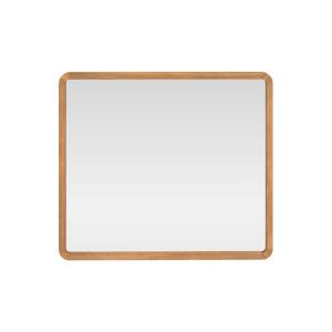 Espejo de pared de baño de madera de teca