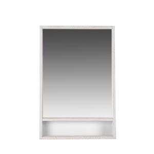 Espejo de  pared de madera reciclada blanco 60 x 90 cm