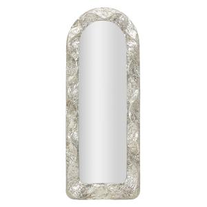 Espejo de pared de metal plateado cm 61x6,5x160