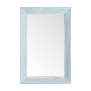 Espejo de pared madera blanco 90 cm x 60 cm