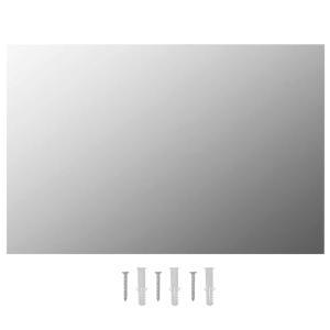 Espejo de pared rectangular vidrio plateado 60x40 cm