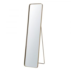 Espejo de pie de metal dorado 40x167