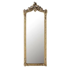 Espejo de pie de resina dorado 64x168