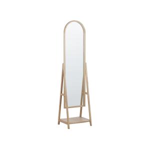 Espejo de pie en madera maciza madera clara 170x43