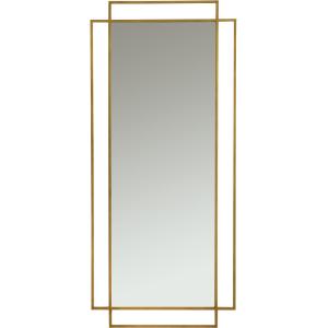 Espejo de pie metal - cristal dorado 80 x 180 cm