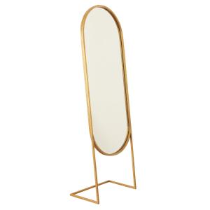 Espejo de pie metal dorado 165 cm x 51,5 cm