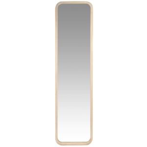 Espejo de pie rectangular de madera de paulonia, 41x160 cm