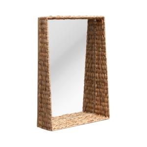 Espejo de ratán claro