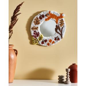 Espejo de tejido blanco 40x51