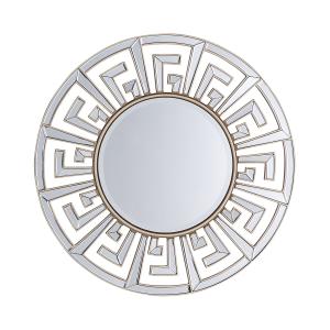 Espejo de vidrio dorado 70x70