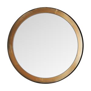 Espejo, de vidrio, en color oro, de 61x2x61cm