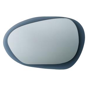 Espejo de vidrio templado azul humo 75x55x2 cm